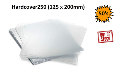 Hardcover 250 micron (125 x 200mm) - 50 Pack