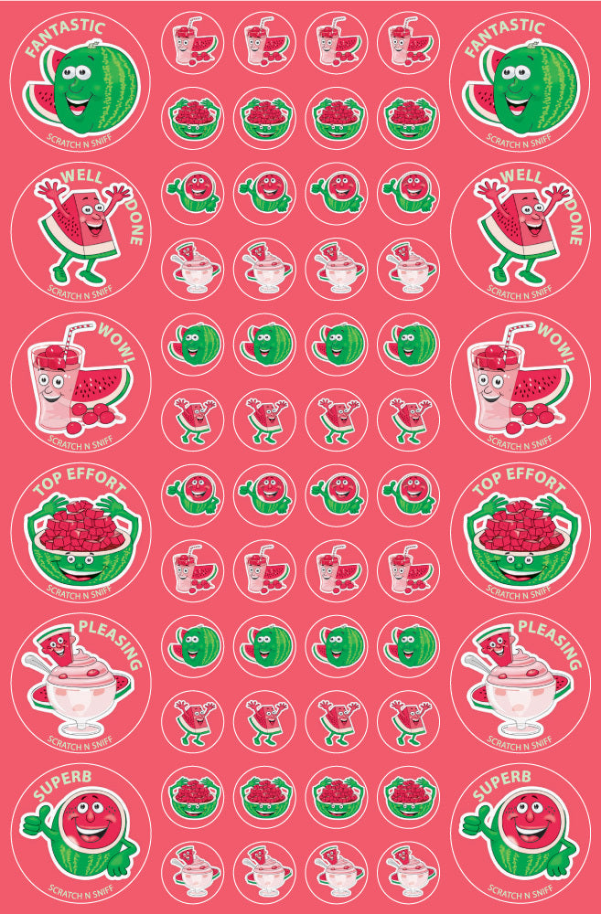 Watermelon - ScentSations Fruit Stickers (Pack of 180)