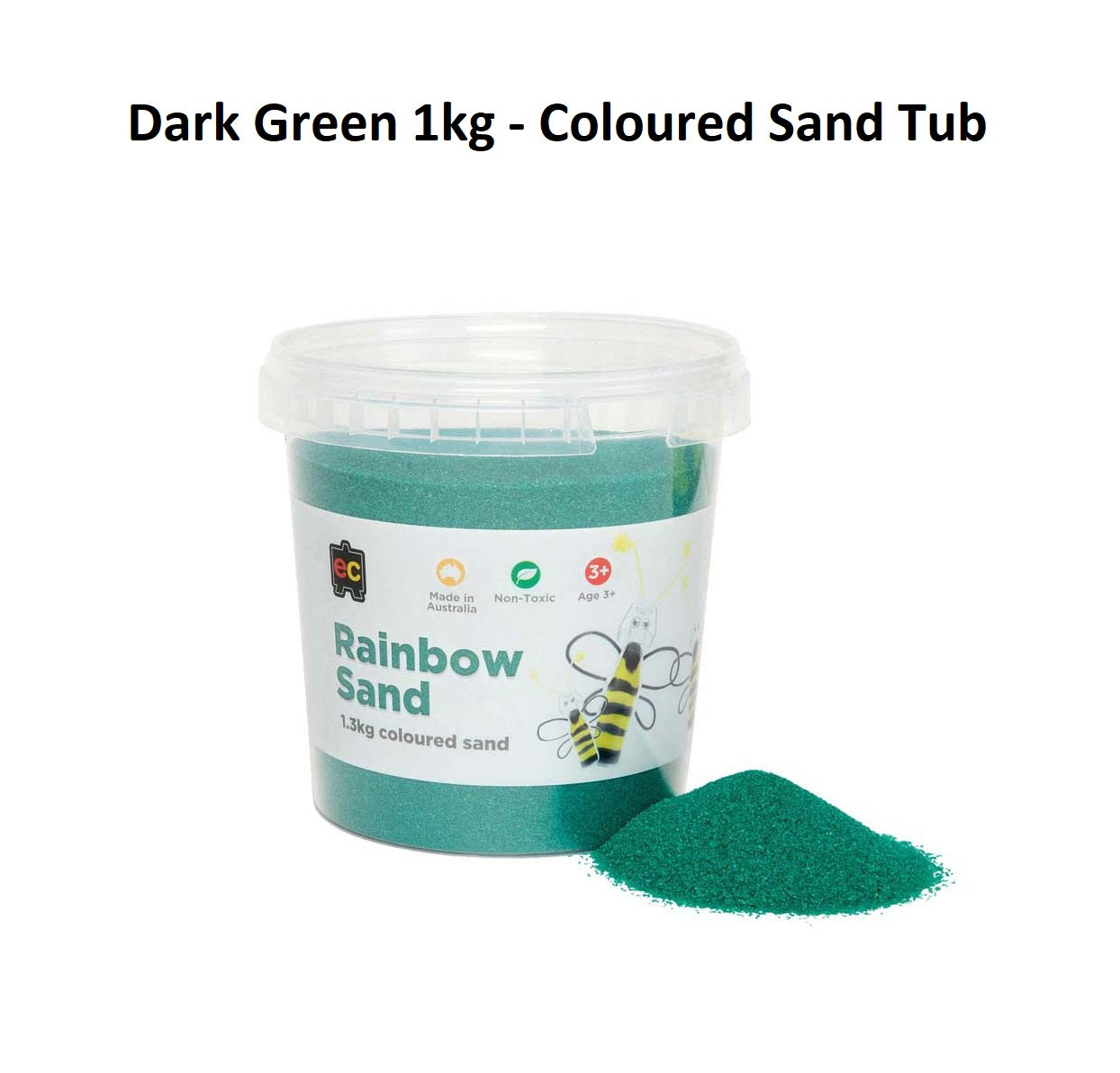 Dark Green 1kg - Coloured Sand Tub