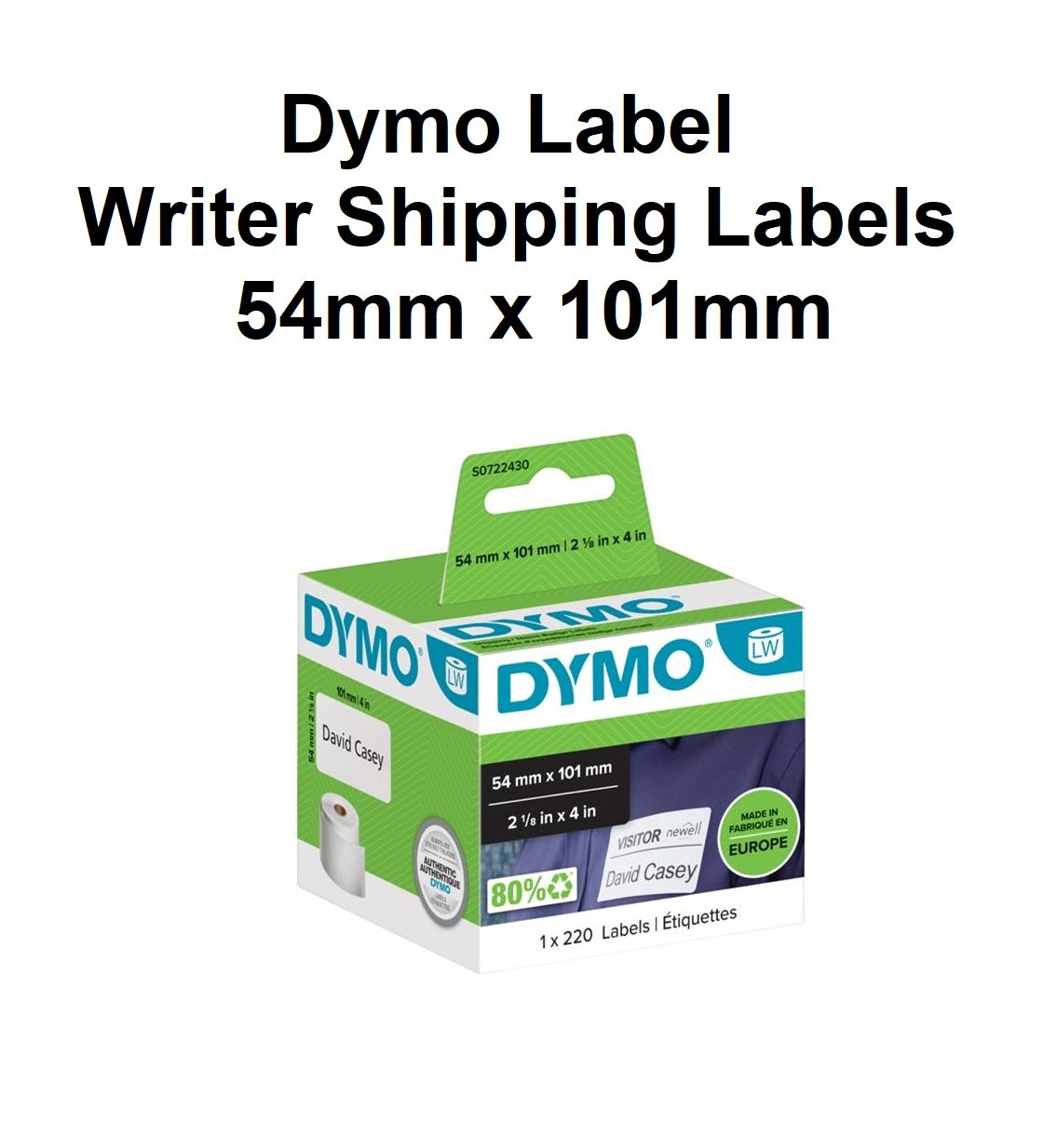 Icon Compatible Dymo Labels 99014 (54 x 101mm)