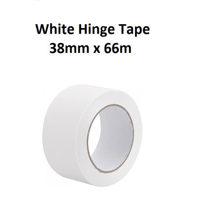 White Hinge Tape - 38mm x 66m
