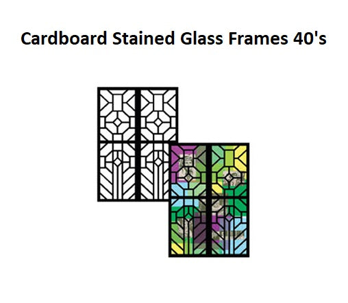 Cardboard - Stained Glass Frames - 40's