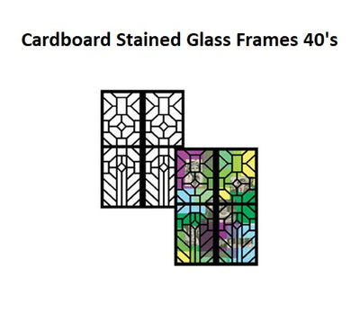 Cardboard - Stained Glass Frames - 40's