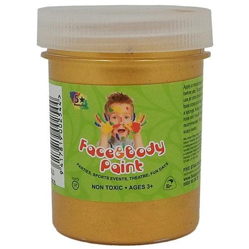 Gold 125ml - Five Star Face Paints