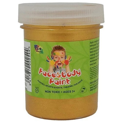 Gold 125ml - Five Star Face Paints