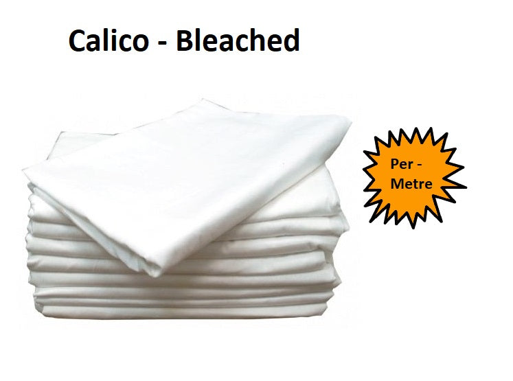 Calico - Bleached - Per Metre
