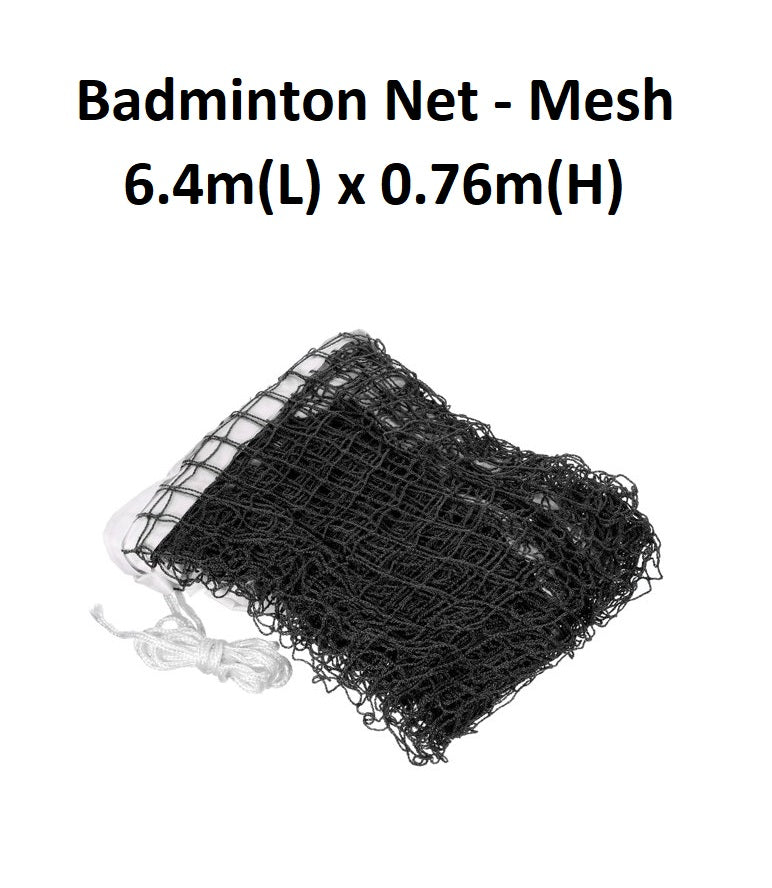 Badminton Net - 6.4m x 0.76m (1" Mesh)