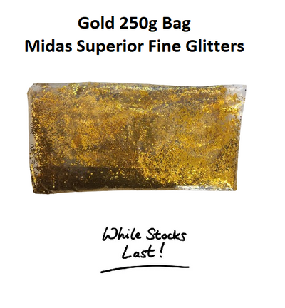 Gold 250g bag - Midas Superior Fine Glitters