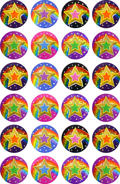 Stars - Laser Merit Stickers (Pack of 84)