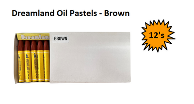 Dreamland Oil Pastels - Large 12's - Brown