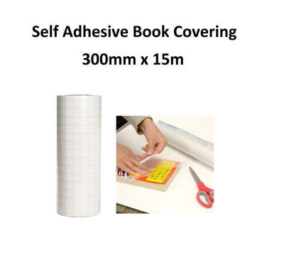 Self Adhesive Book Covering - 300mm x 15m