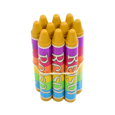 Retsol Soft Wax Crayon - Ochre 10's