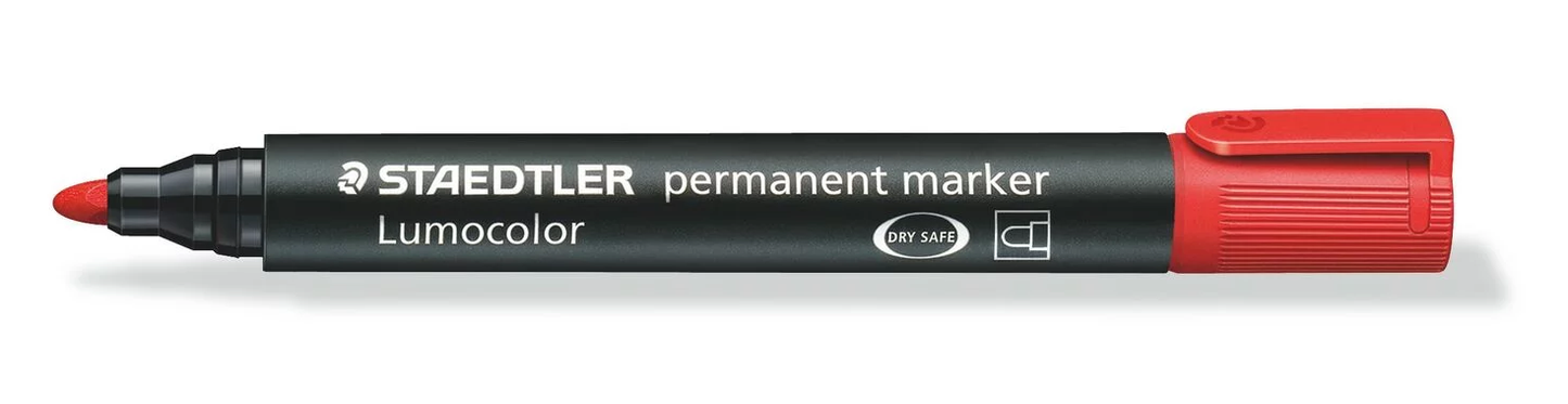 Red - Bullet Tip Staedtler Permanent Markers