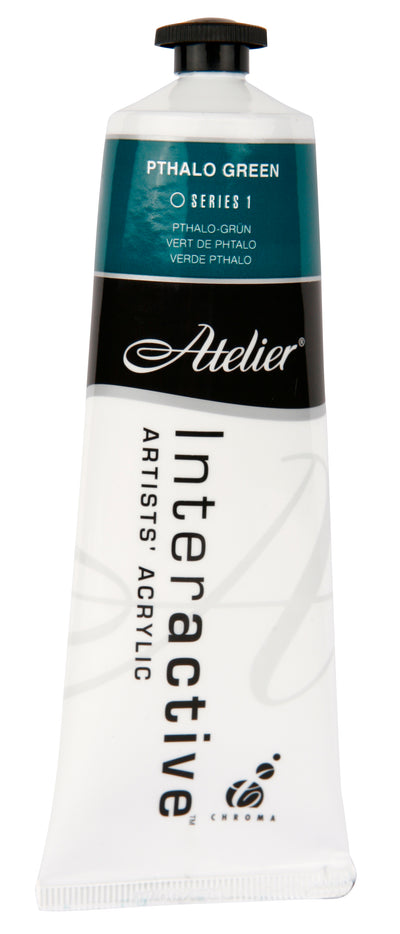 Pthalo Green 80ml - Atelier Acrylic Paint S1