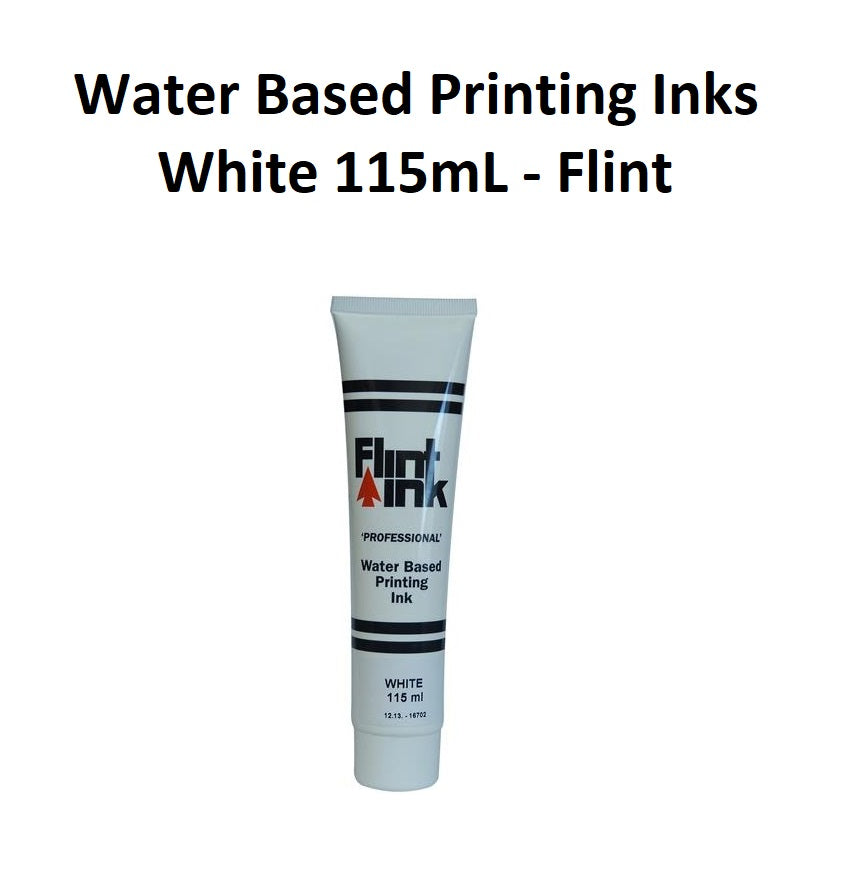 White 115mL - Flint Water Based Printing Inks