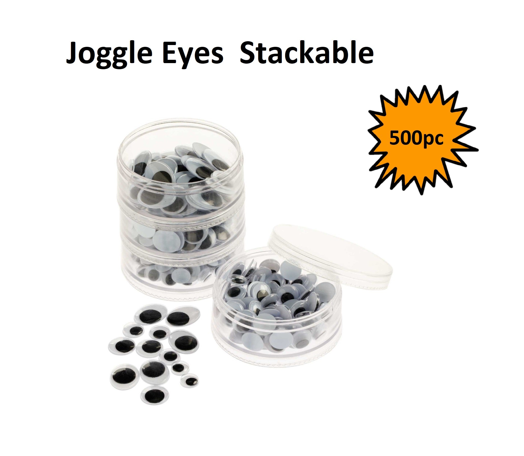 Wiggle Eyes - Black and White Asst (500pcs) – Educational Essentials Ltd