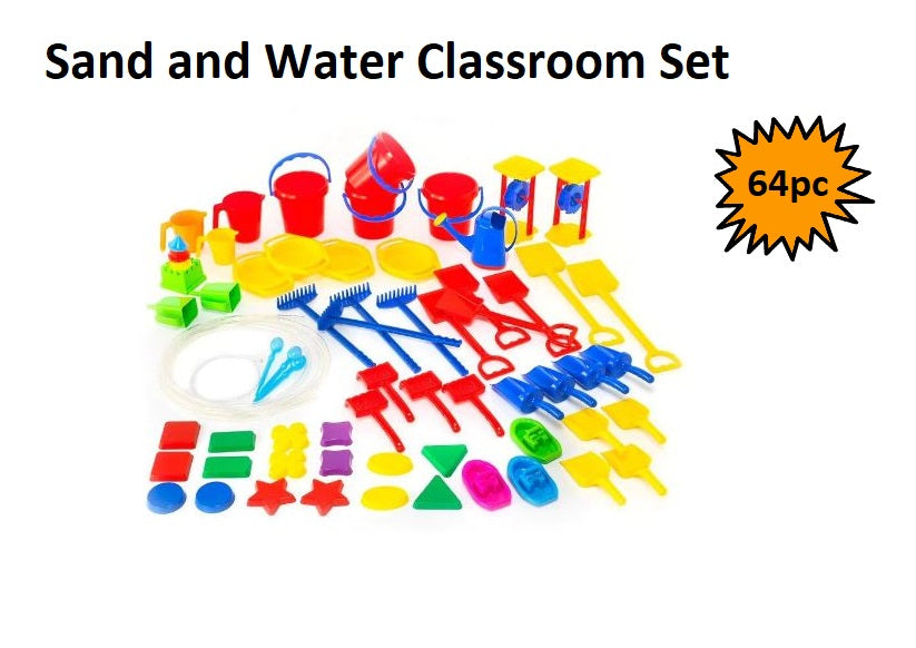 Sand and Water Classroom Set - 64 pieces