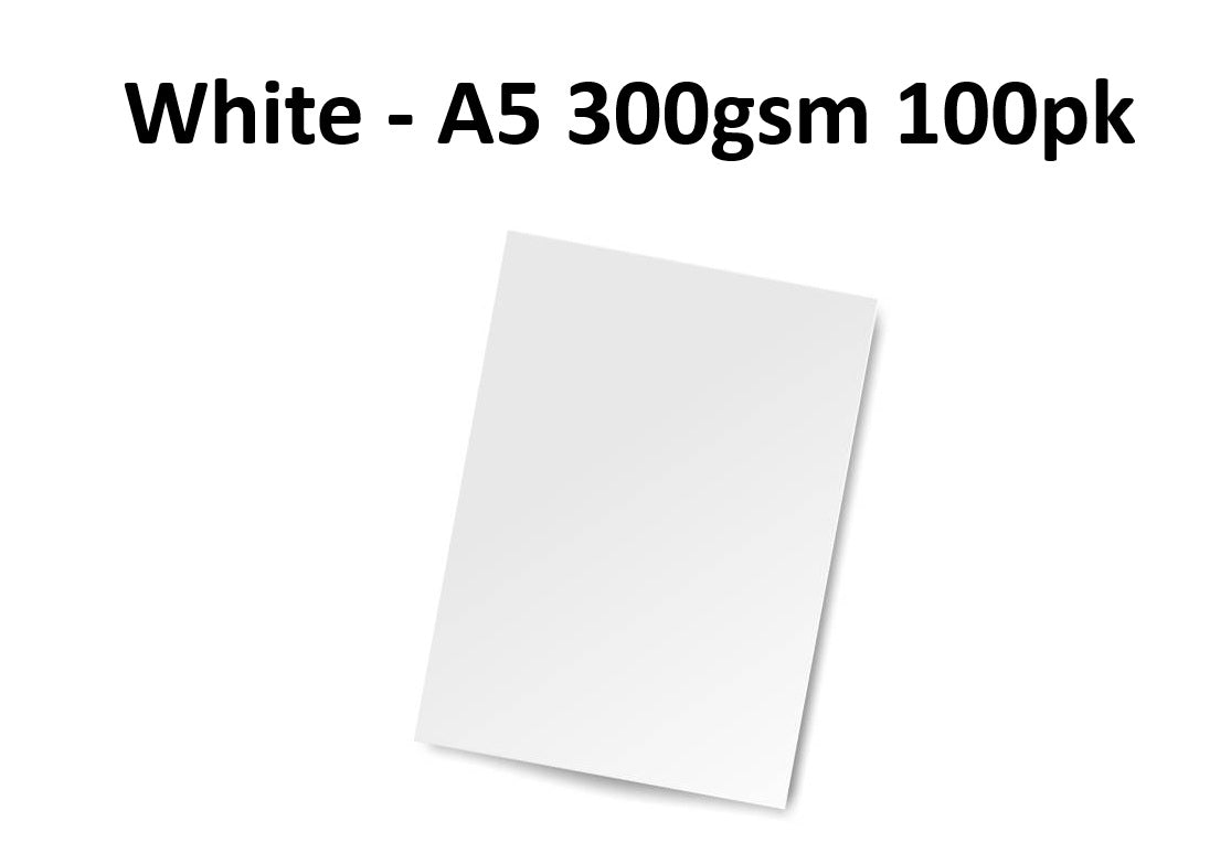 A5 White Card 300gsm (100 sheets)