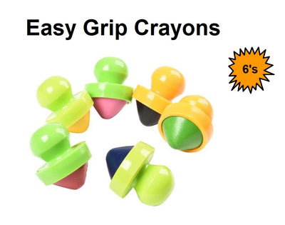 Easy Grip Crayons - 6's