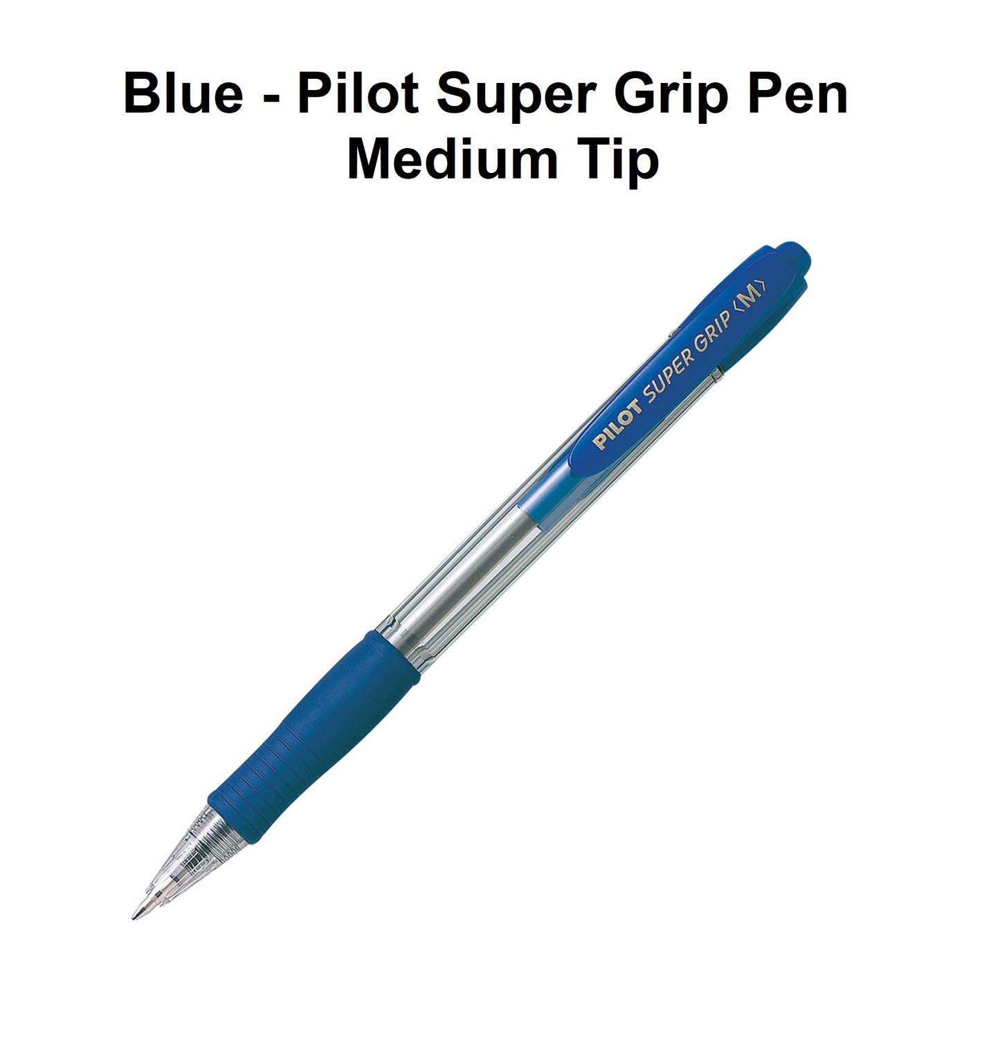 Blue - Pilot Super Grip Pen Medium Tip