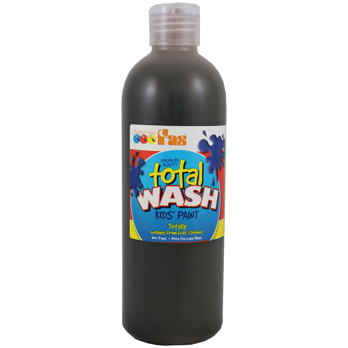 Brown 500mL -  Total Wash Kids Paint