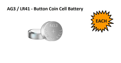 Button Battery - AG3 / LR41 - Single