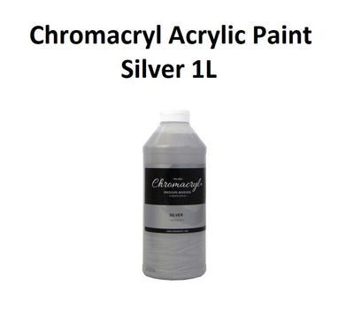 Silver 1L - Chromacryl Acrylic Paint