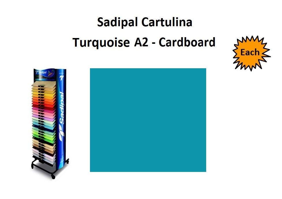 A2 - Cardboard - Single Sheets - Turquoise