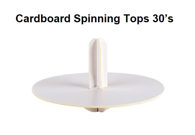 Cardboard Spinning Tops 30's