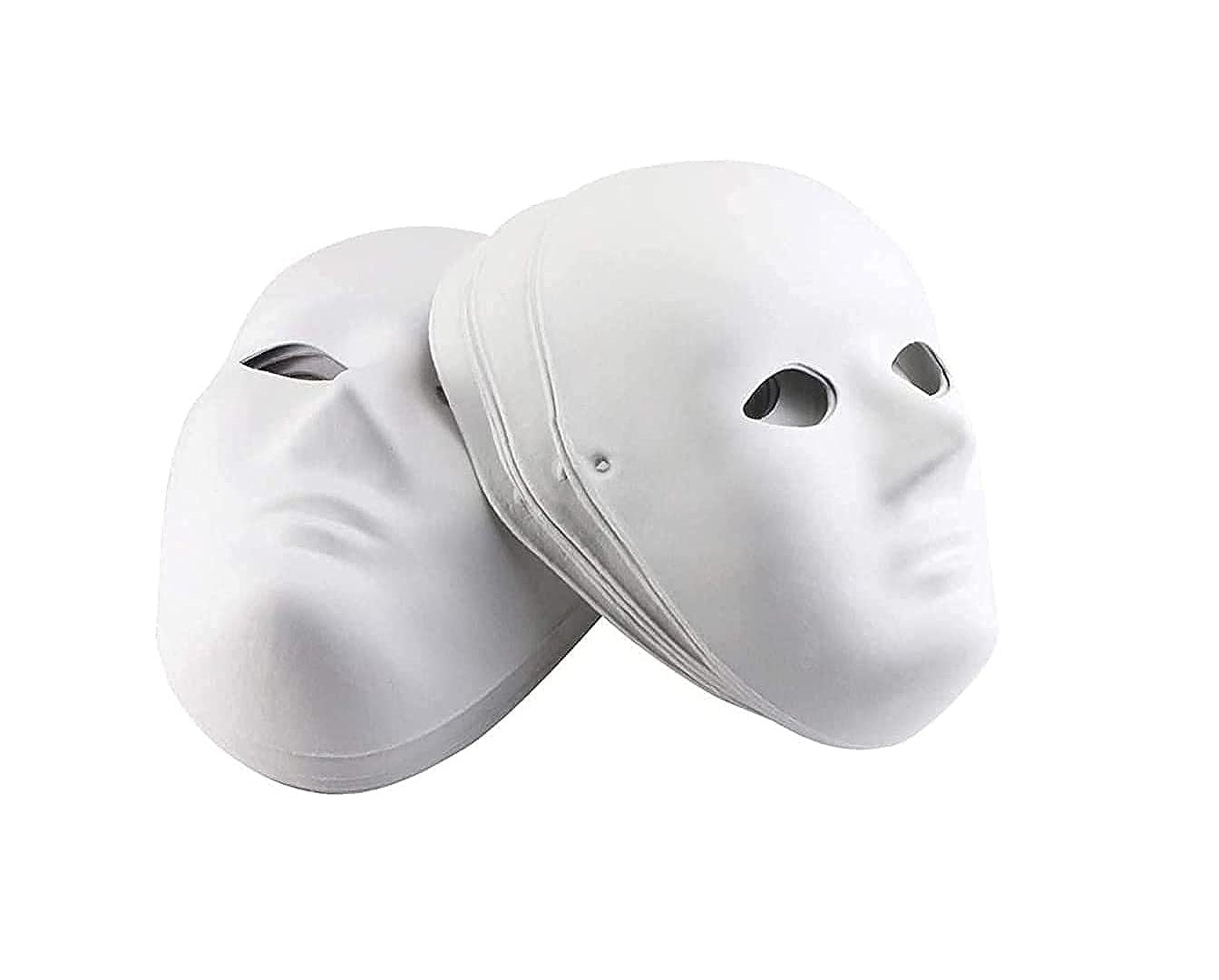 Masks - Full Face Papier Mache Masks (Pack of 24)