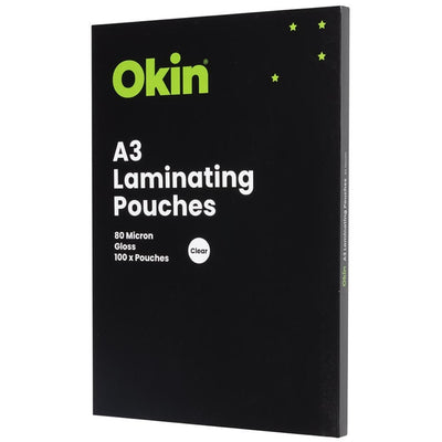 A3 Laminating Pouches - Gloss 80 micron - Pack of 100