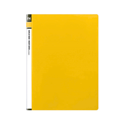 Yellow - A4 Clearfile 20 Page with Insert Front Cover