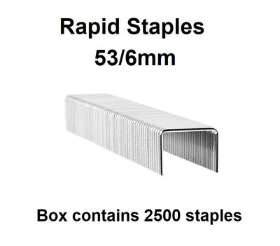 Staples - 53/6mm - Box of 2500