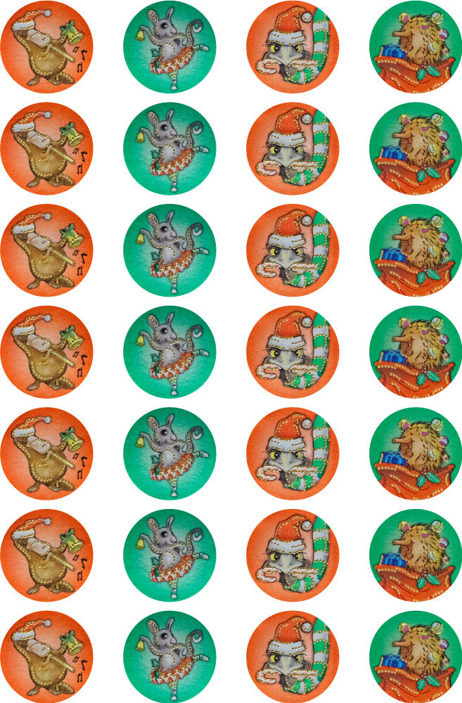 Aussie Christmas - Foil Merit Stickers (Pack of 84)