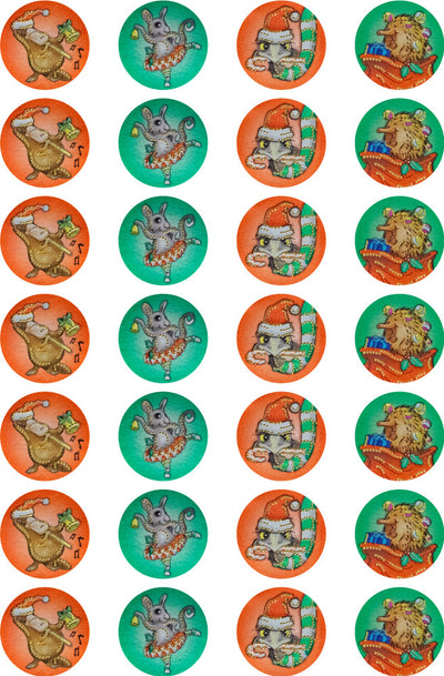 Aussie Christmas - Foil Merit Stickers (Pack of 84)