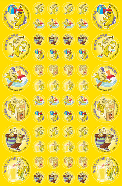 Banana - ScentSations Fruit Stickers (Pack of 180)
