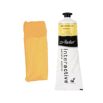 Naples Yellow 80ml - Atelier Acrylic Paint S1