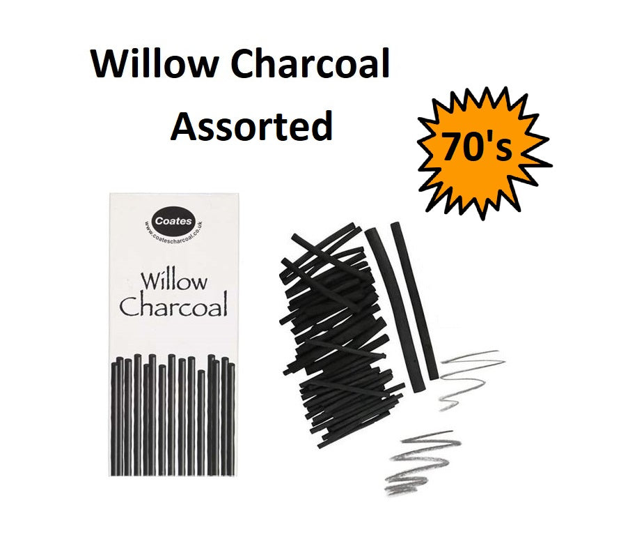 Coates Willow Charcoal - Short Economy pack 70's