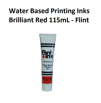 Brilliant Red 115mL - Flint Water Based Printing Inks