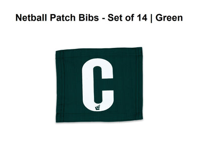 Netball Patch Bibs - Set of 14 | Green