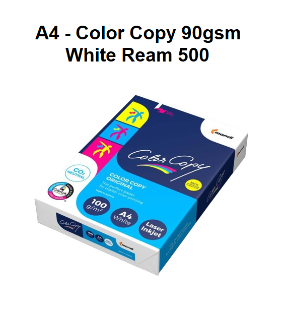 A4 - Color Copy 90gsm White Ream 500