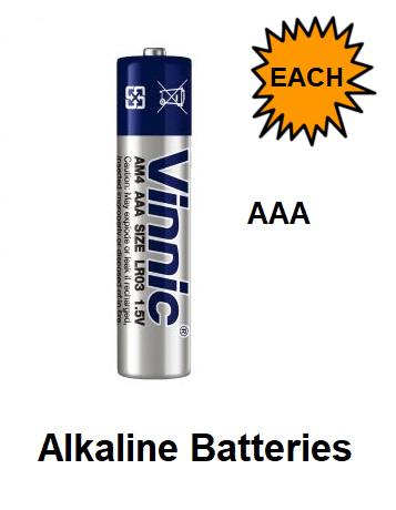 Alkaline Batteries - AAA (single)