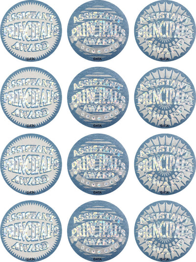 Assistant Principal's Award - Silver - Merit Stickers (Pack of 72)