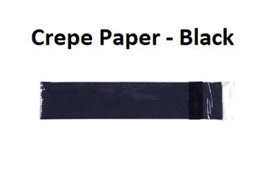 Crepe Paper - Black