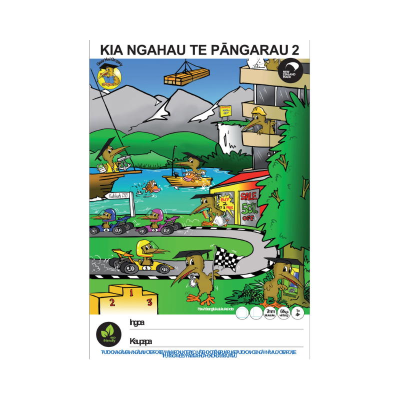 Clever Kiwi - Kia Ngahau Te Pangarau 2 (Fun Doing Maths 2) (7mm Grid)