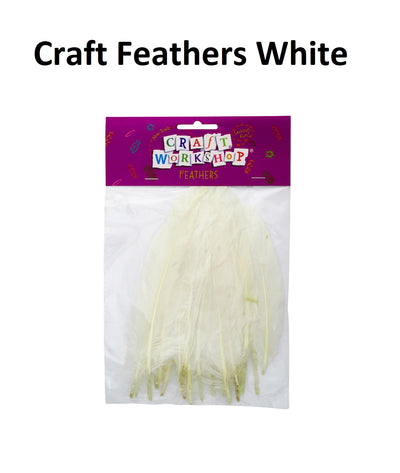 Craft Feathers - White