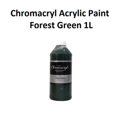 Forest Green 1L - Chromacryl Acrylic Paint