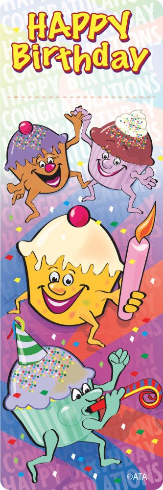 Cupcakes Birthday - Bookmarks (Pack of 35)