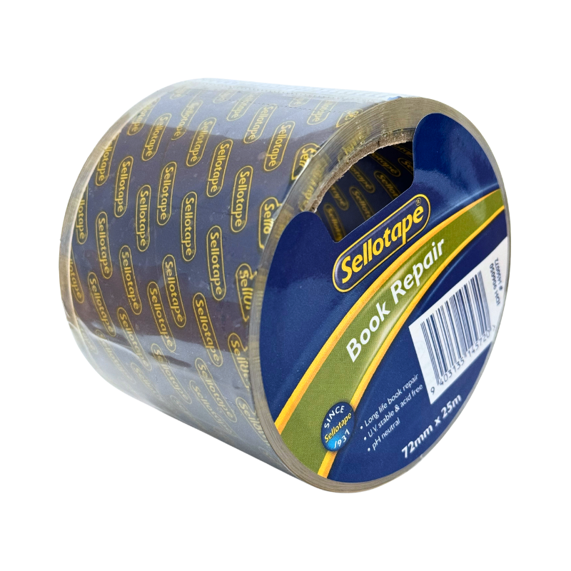 Sellotape Book Repair Tape - 72mm x 25m