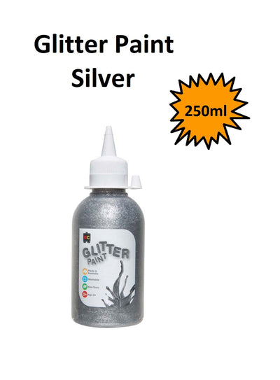 Silver 250ml - EC Glitter Paint